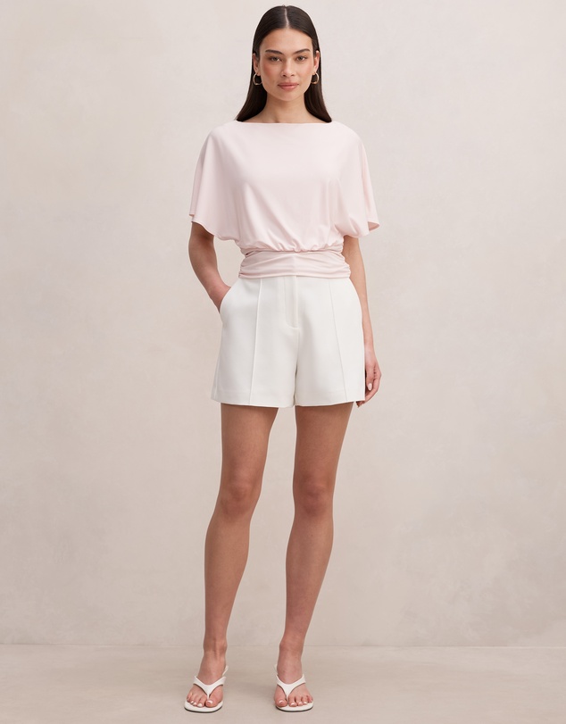 Forever New - Piper Cinched Flutter Sleeves Top