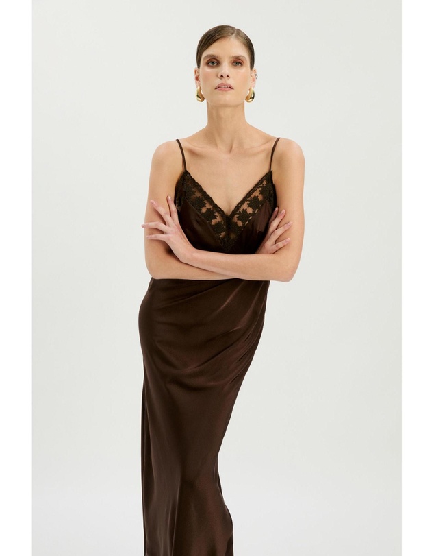 Bardot - Bonita Lace Trim Maxi Dress