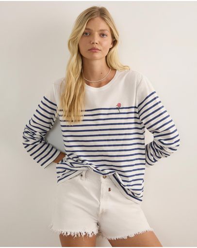 White & Navy