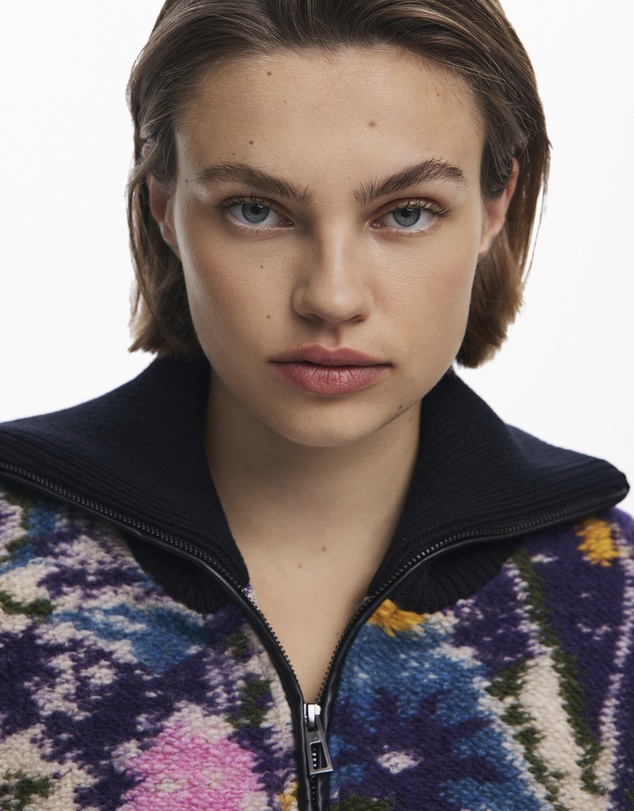 Desigual - Heathered bomber jacket