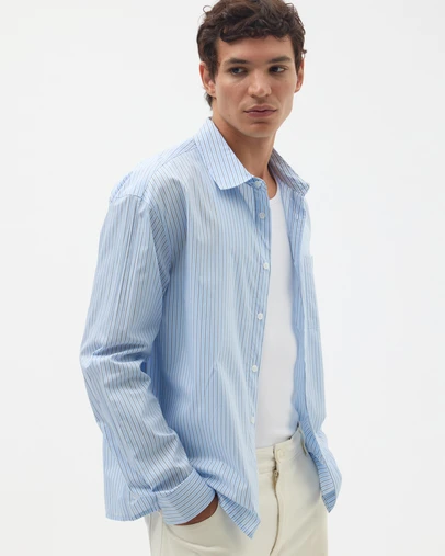 AERE - Stripe Boxy Shirt