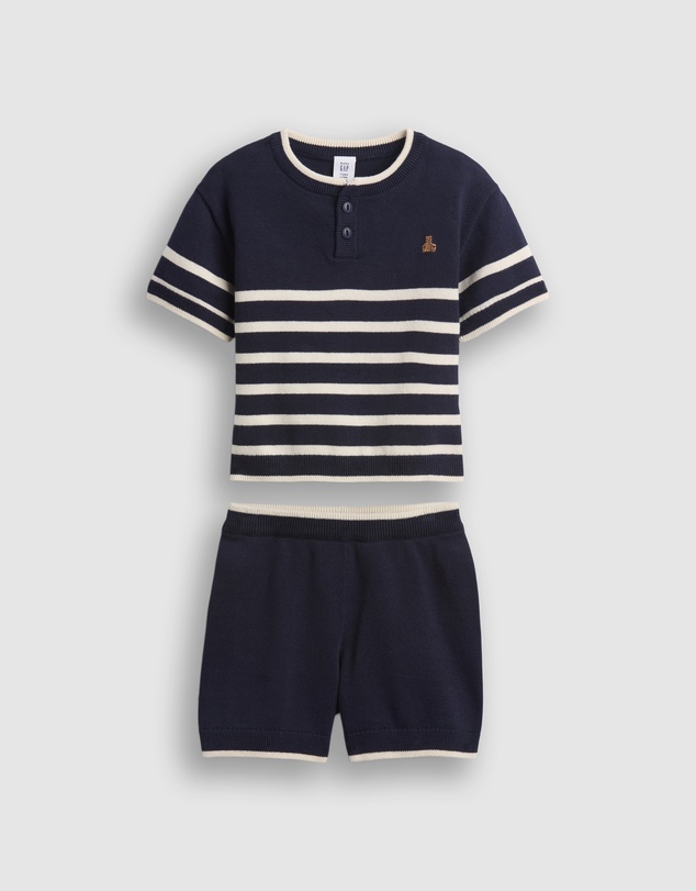 GAP - SS Crochet Tee X Crochet Shorts Set - Babies-Kids
