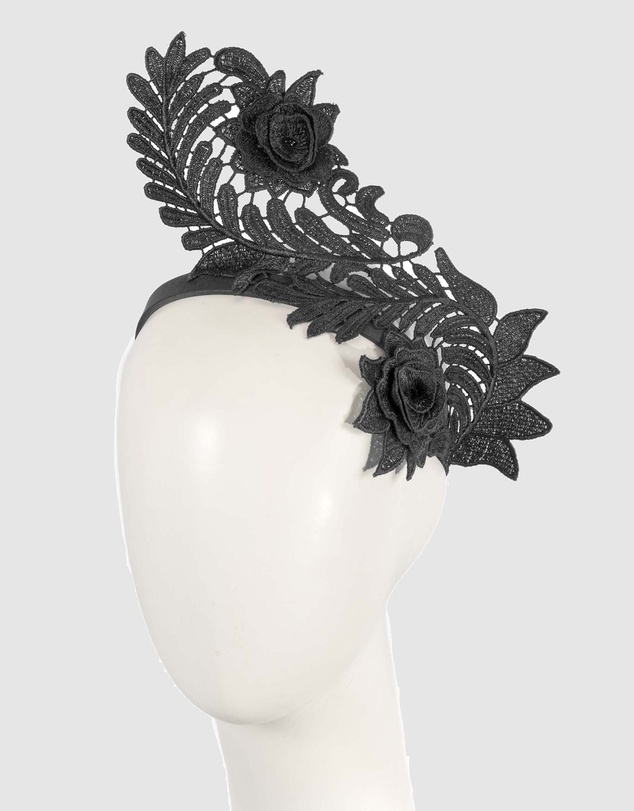 Max Alexander - Lace Crown Headband Fascinator