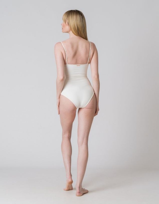 Fiola Rose Swim - Lisa One Piece in Ivoire Perlé