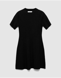 M.N.G - Fine-Knit Flared Dress