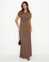 Dazie - Mojito Draped Maxi Dress