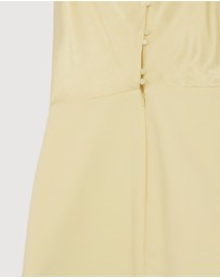 Revibe - Repaired Shona Joy Dillon Contrast Draped Cowl Mini Dress - AU 10