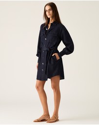 MOS The Label - Ana Denim Shirt Mini Dress