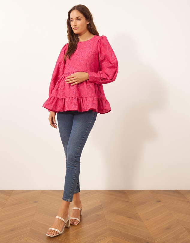 Atmos&Here Maternity  - Maternity Kaia Burnout Top