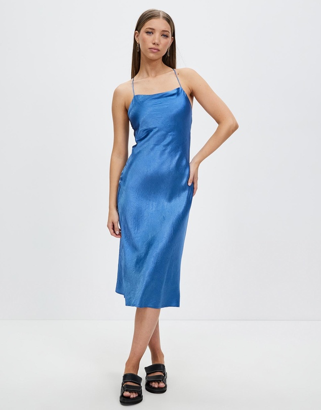 Third Form - Crush Bias Cowl Slip Dress
