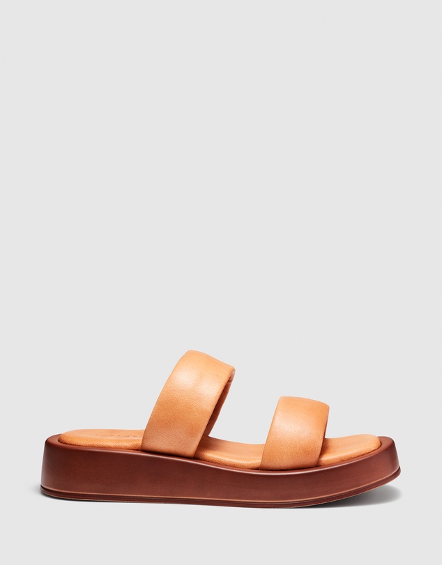 Just Because - Sarita Leather Flatform Sandals