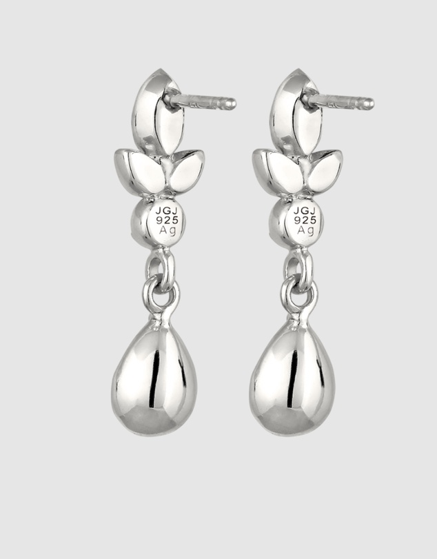 Elli Jewelry - Earrings Women Stud with Blue Crystals 925 Sterling Silver
