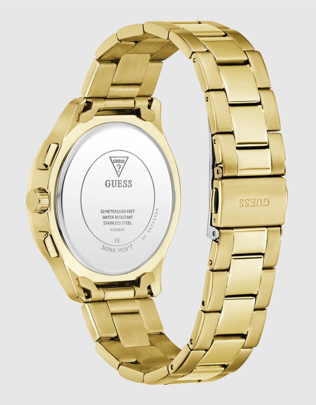 GUESS - GUESS Men's Gold-Tone Multifunction Watch
