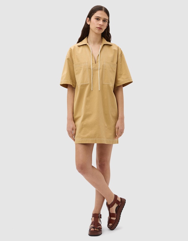 Oroton - Drill Popover Dress