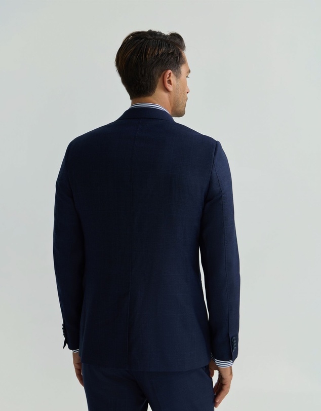 Oxford - Auden Wool Checked Suit Jacket