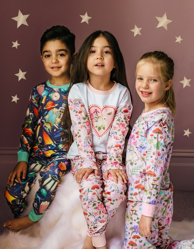 Fleur Harris - 'Forest Friends' Whimsical Sleep Set in Pink