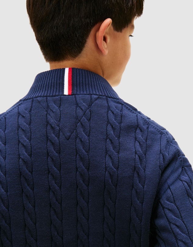 Tommy Hilfiger - Half-Zip Cable Knit Jumper - Kids