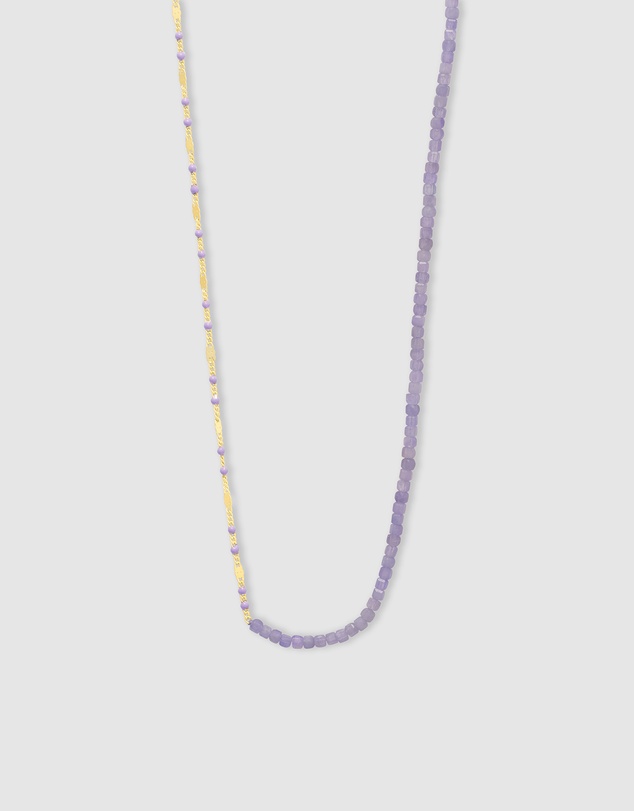 Wanderlust + Co - Tanzanite Lavender Gold Necklace