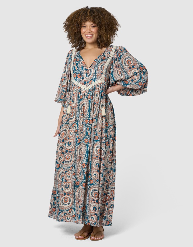 The Poetic Gypsy - Aqua Breeze Maxi Dress