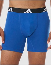 adidas Sportswear - 3 Pack Active Flex Cotton Boxer Brief Underwear