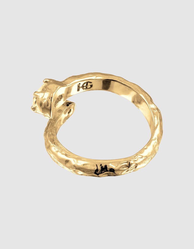 Haze & Glory - ICONIC EXCLUSIVE - Ring Homage Topaz 925 Sterling Silver - Gold