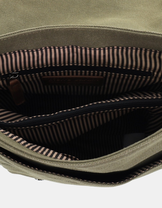 Pierre Cardin - Pierre Cardin Canvas Buckle Satchel