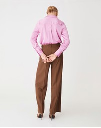 Forcast - Lila V-neck Satin Blouse