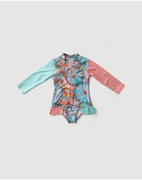 WITH LOVE FOR KIDS - Frills Long Sleeve Swimmers - Babies - Kids