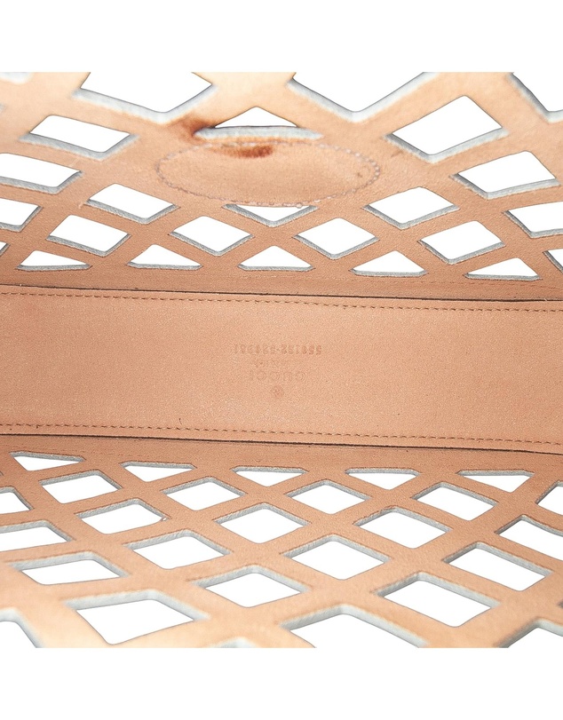 Pre-Loved by Azura Reborn - Pre-Loved Cutout Leather and Flora Canvas Infinity Crossbody
