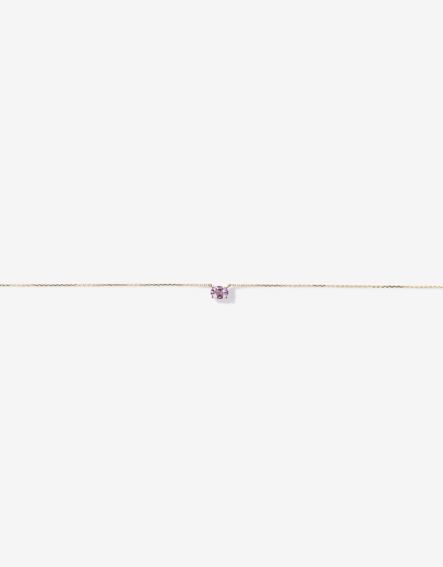 Michael Hill - Oval East-West Rose Amethyst Necklace in 10kt Yellow Gold