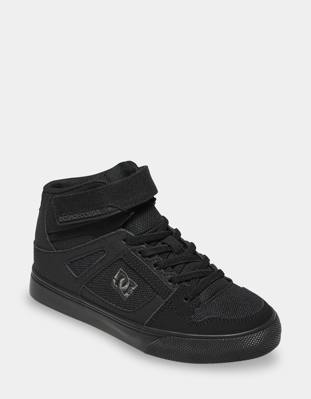 DC Shoes - Kid's Pure High-Top EV High-Top Leather Shoes