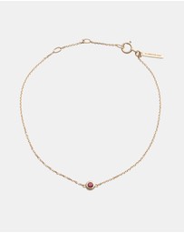 Kirstin Ash - Petite Birthstone Bracelet July Ruby