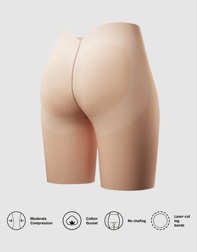 Leonisa - InvisiPlunge Undetectable Low Back Shapewear Short