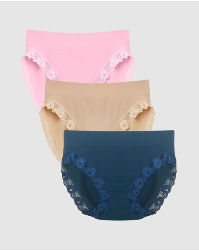 Pink, Nude & Blue