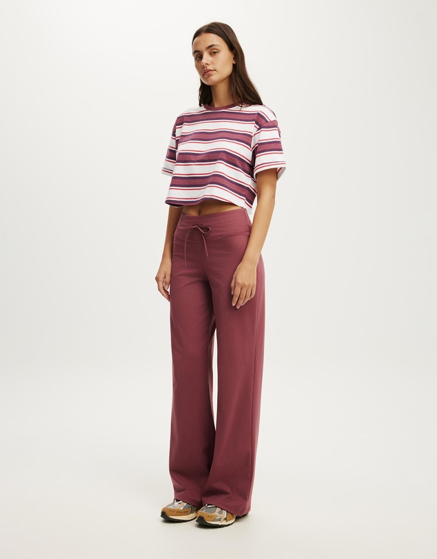 Cotton On Body Active - Ultra Soft Tie Front Wide Leg Pant