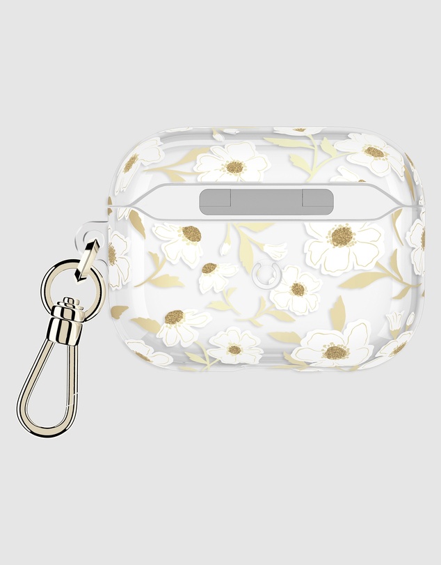 Kate Spade - Kate Spade Sunshine Floral with Gold Clip Case for AirPod Pro 3