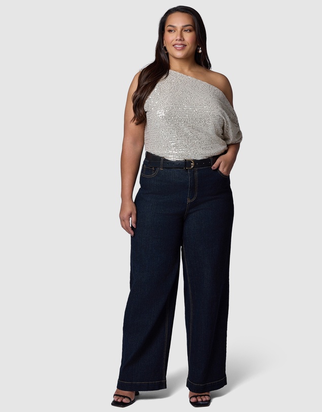 Pink Dusk by Curve Project - Bare Desire Sequin Top