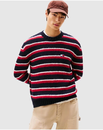 Tommy Jeans - Regular Badge Stripe Sweater