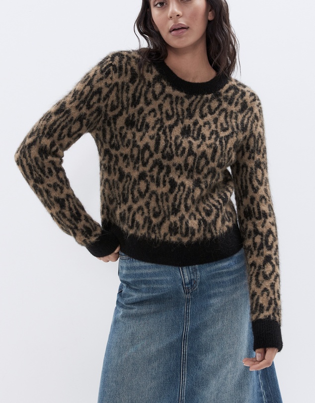 UNISON - Lofty Intarsia Crew Neck Knit