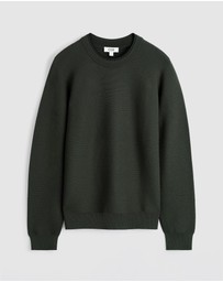 COS - Contrast-Tipped Crew-Neck Jumper