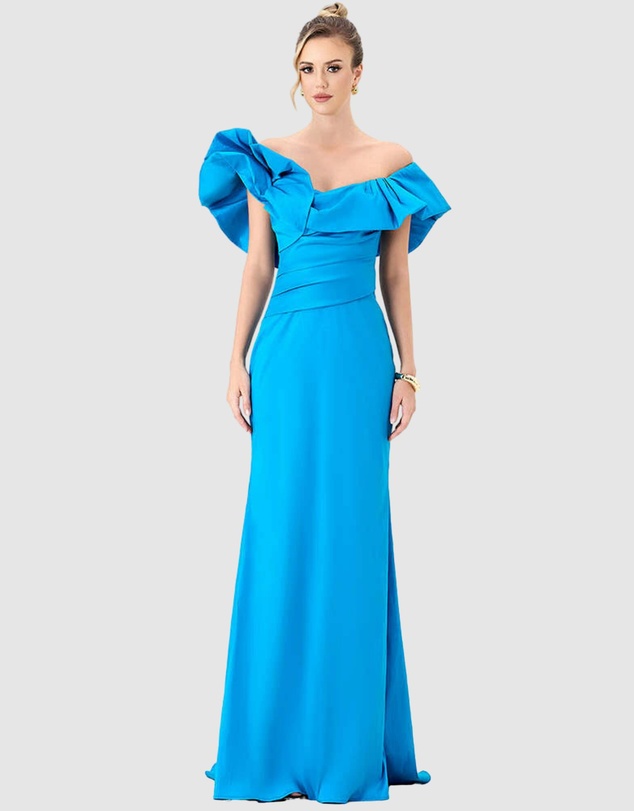 Bariano - Sminty Dramatic Frill Gown