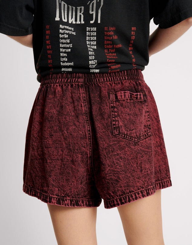 ONE TEASPOON - Black Heart Denim Boxer Shorts