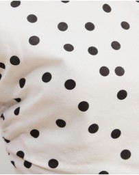 Atmos&Here - Astrid Asymmetric Polka Dot Top