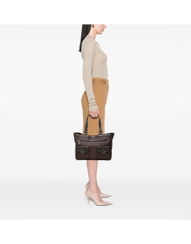 Pre-Loved by Azura Reborn - Pre-Loved GG Nylon Abbey D Ring Pocket Tote