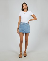 All About Eve - Lenni Mini Skort Light Blue
