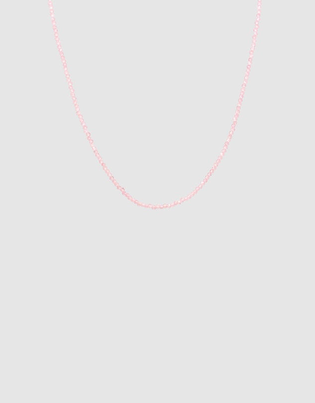Elli Jewelry - Necklace Quartz Beaded Summer 925 Sterling Silver Gold-Plated