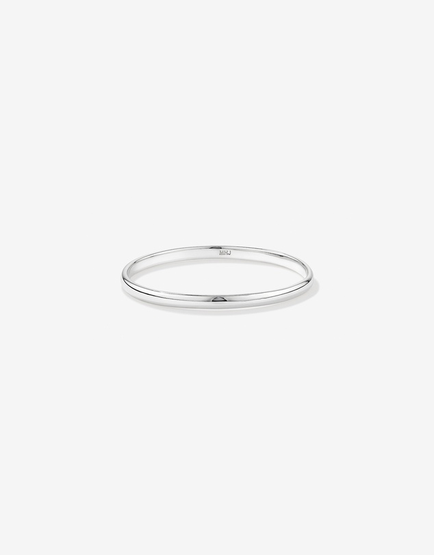 Michael Hill - 3.7mm Width Solid Round Baby Bangle in Sterling Silver