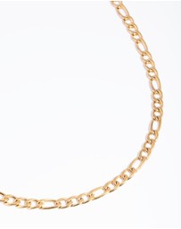 Lovisa - Waterproof Gold Plated Stainless Steel Figaro Necklace