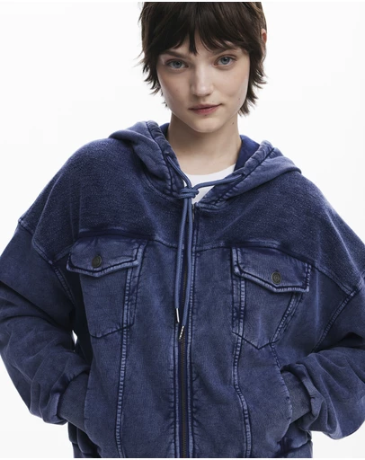 Desigual - Denim print sweatshirt