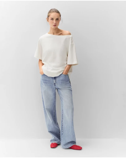 UNISON - Relaxed Off Shoulder Tee